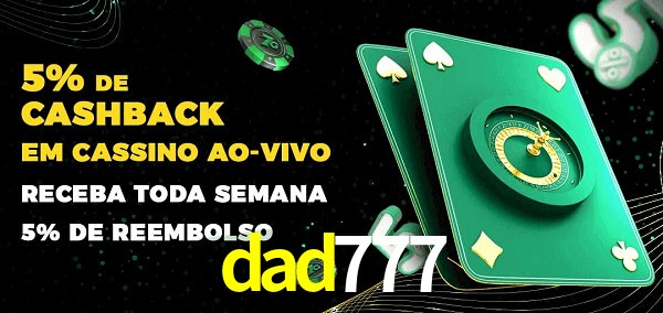 Promoções do cassino ao Vivo dad777
